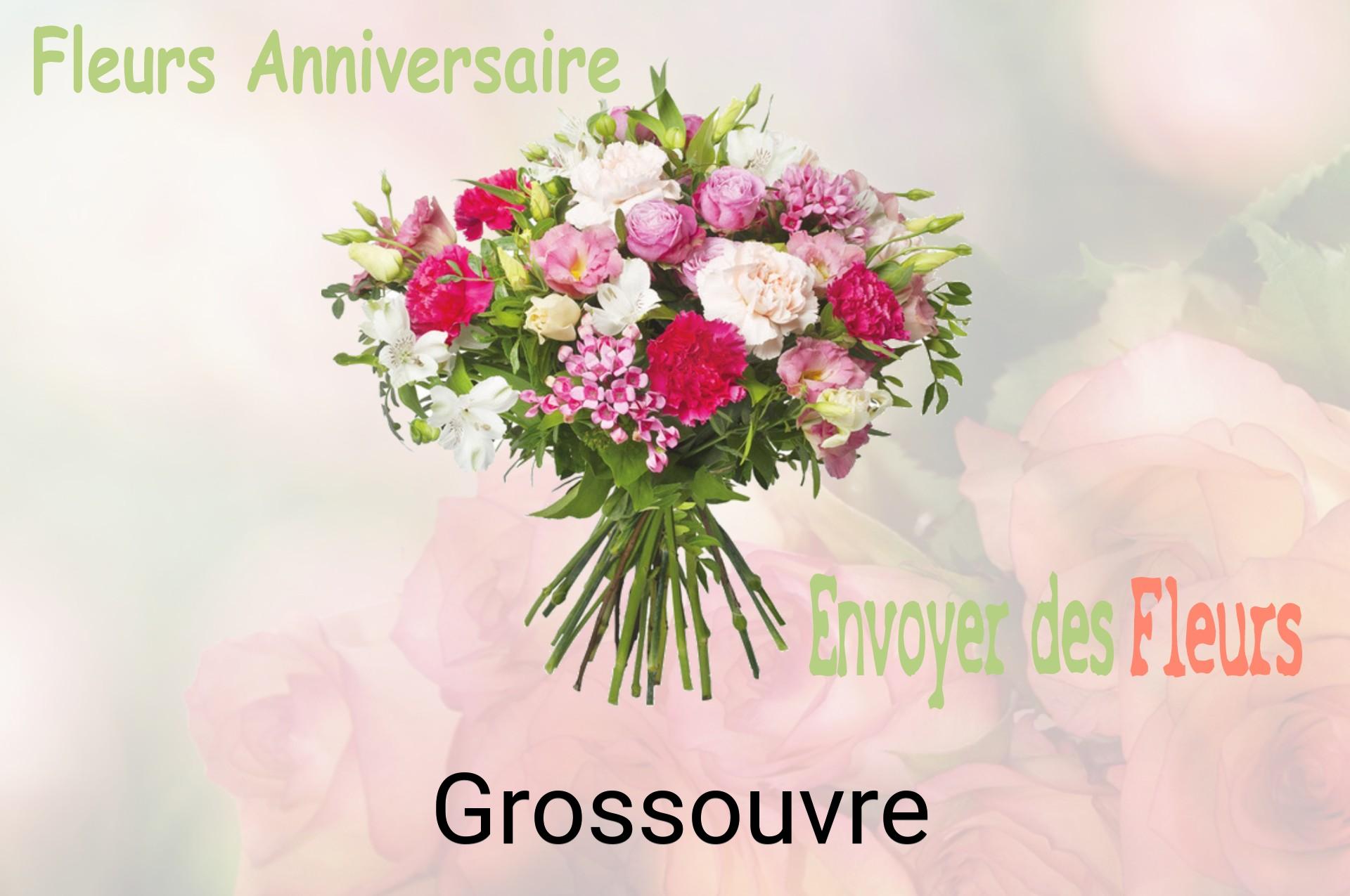 Bouquet de fleurs d’anniversaire livré à Grossouvre